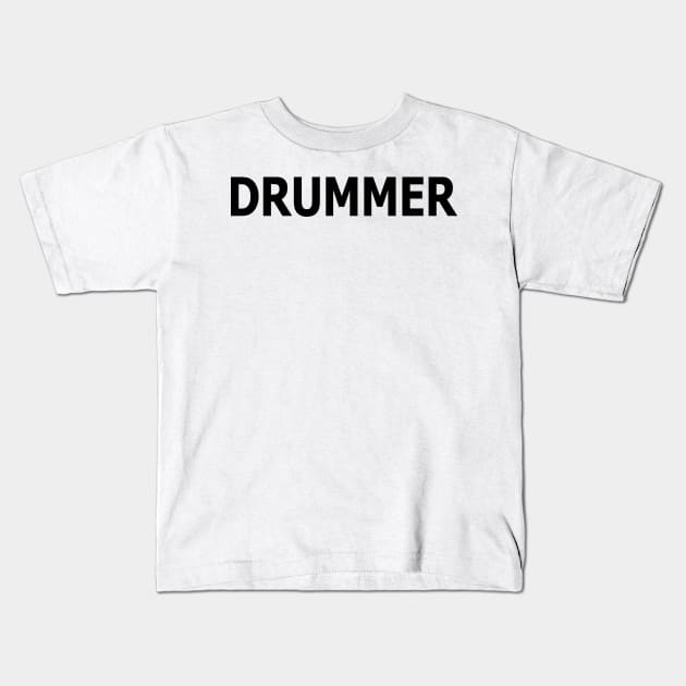 Generic Drummer Kids T-Shirt by llspear